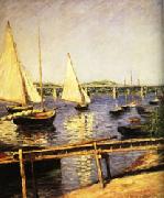 Gustave Caillebotte Sail Boats at Argenteuil oil painting picture wholesale